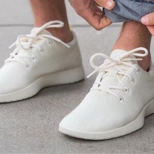Allbirds Men's Cream Casual Merino Wool Sneakers Size 10